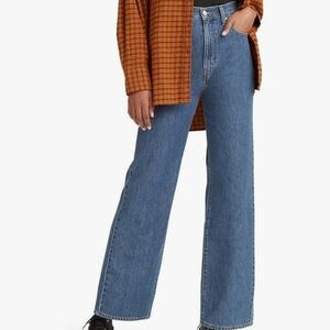 Levi's Women's High Waisted Straight Jeans, Personal Space-Dark Indigo, 28